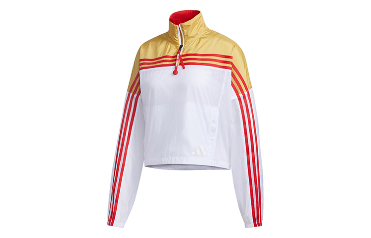 (Women) adidas Urban Anorak Vintage Jacket White Yellow拼接 GJ9020