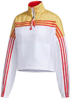 (Women) adidas Urban Anorak Vintage Jacket White Yellow拼接 GJ9020 (Women) adidas Urban Anorak Vintage Jacket White Yellow拼接 GJ9020