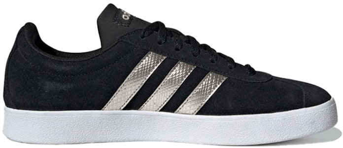 (W) adidas VL Court 2.0 'Hitam Platinum Metallic' EE6784 Order (W) adidas VL Court 2.0 'Hitam Platinum Metallic' EE6784