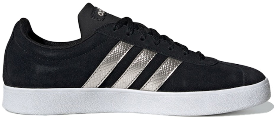 (Women) adidas VL Court 2.0 'Black Platinum Metallic' EE6784 Order (Women) adidas VL Court 2.0 'Black Platinum Metallic' EE6784
