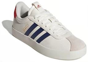 Lookbook adidas neo Vl Court 3.0 耐磨輕便 低幫 板鞋 女款 米白藍紅