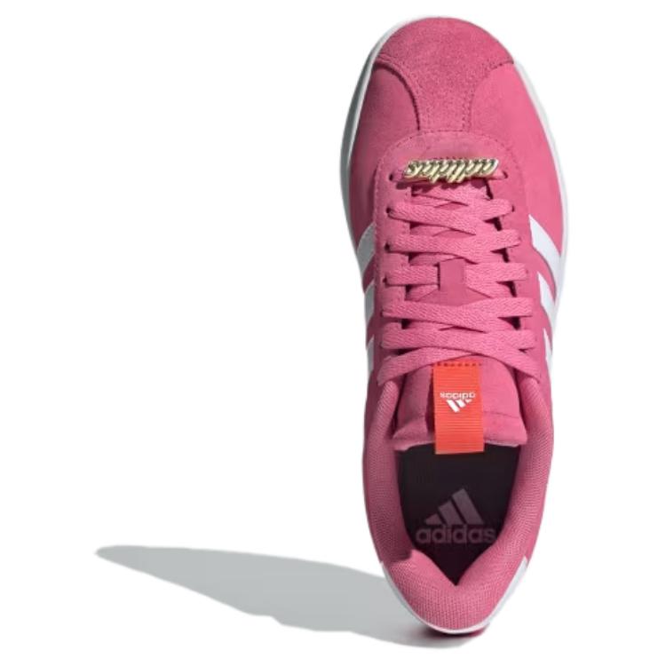Lookbook (W) adidas VL Court 3.0 'Pink Fusion White' wanita putih merah jambu ID9075