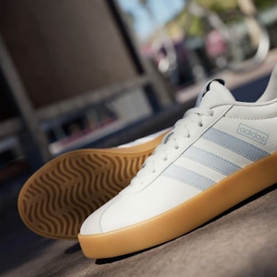 (W) adidas VL Court 3.0 核心白/光暈藍/膠底 JP6913 2
