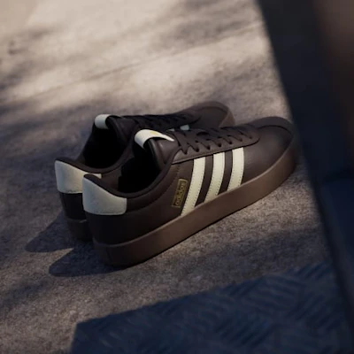(W) adidas VL Court 3.0 深棕/暖香草/金屬金配色鞋款 KI4574 Details for (W) adidas VL Court 3.0 深棕/暖香草/金屬金配色鞋款 KI4574