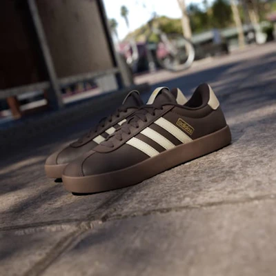 (W) adidas VL Court 3.0 深棕/暖香草/金屬金配色鞋款 KI4574 Cheap (W) adidas VL Court 3.0 深棕/暖香草/金屬金配色鞋款 KI4574