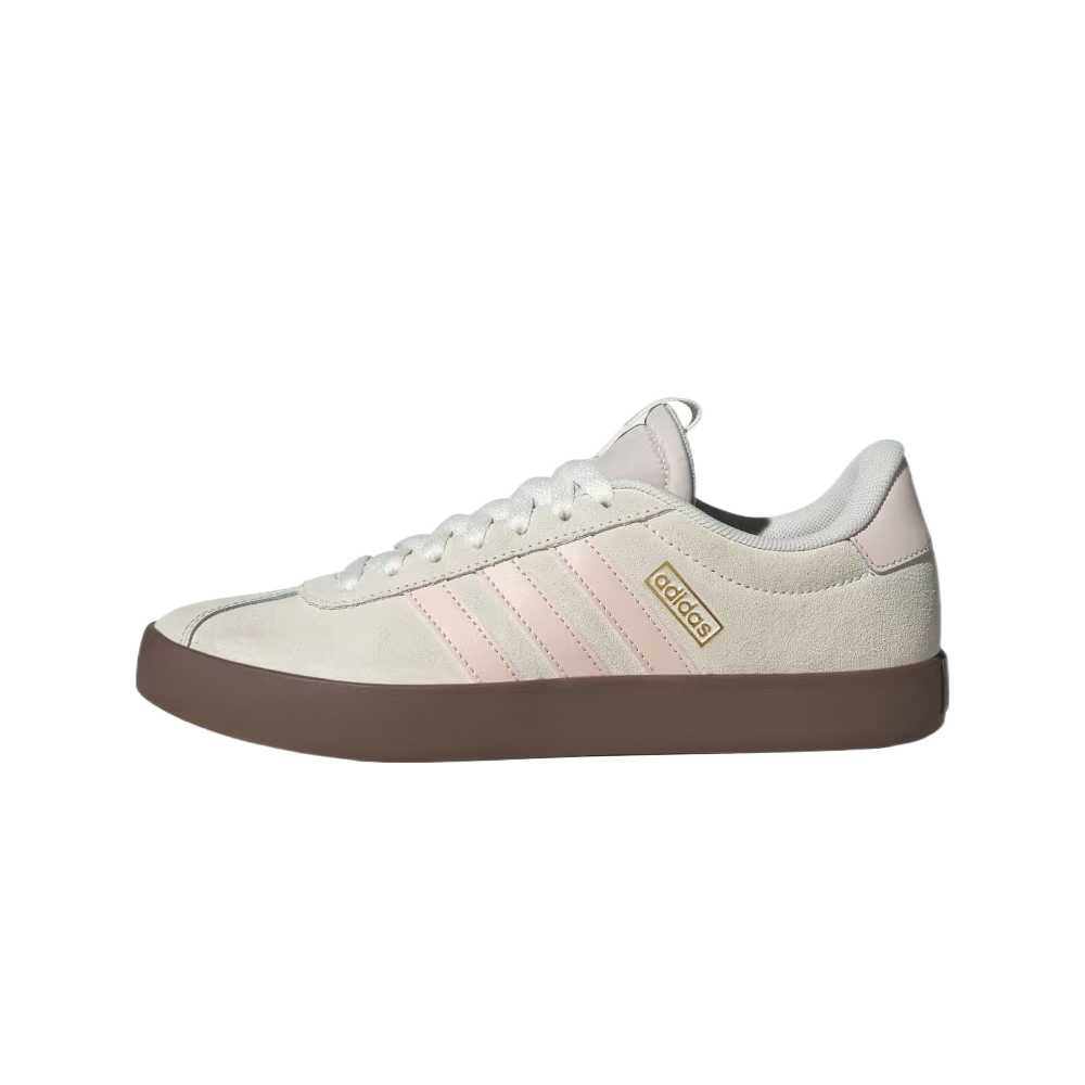 (Women) adidas VL Court 3.0 Grey White Casual Retro Low-Top Sneakers JR0954