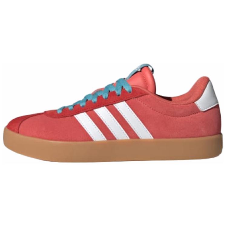 (Women) adidas VL Court 3.0 Red Low-Top Casual Sneakers - Stylish & Comfy. JI1605