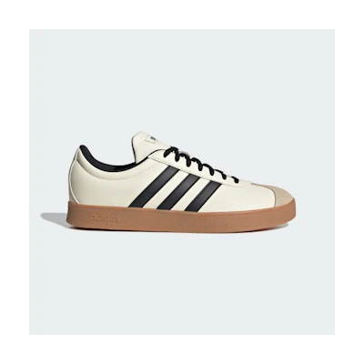 (W) Adidas VL Court Base 3-Stripes Sneakers Cream White/Core Black/Crystal Sand