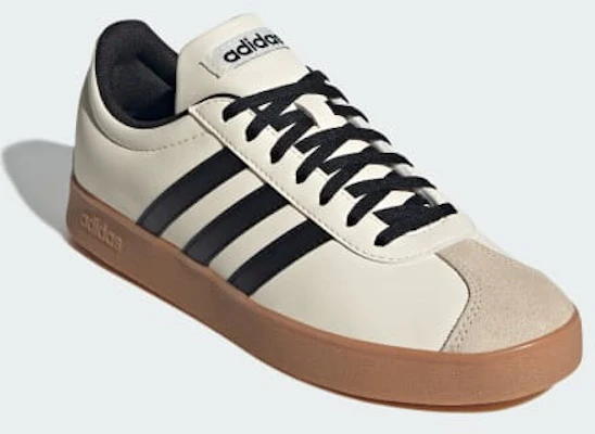 (Women) Adidas VL Court Base 3-Stripes Sneakers Cream White/Core Black/Crystal Sand JR6912 Shop (Women) Adidas VL Court Base 3-Stripes Sneakers Cream White/Core Black/Crystal Sand JR6912