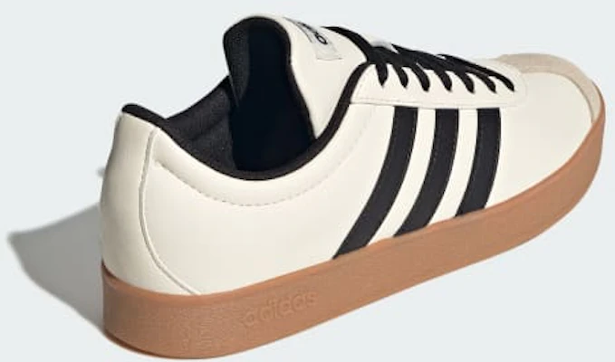 (Women) Adidas VL Court Base 3-Stripes Sneakers Cream White/Core Black/Crystal Sand JR6912 Purchase (Women) Adidas VL Court Base 3-Stripes Sneakers Cream White/Core Black/Crystal Sand JR6912