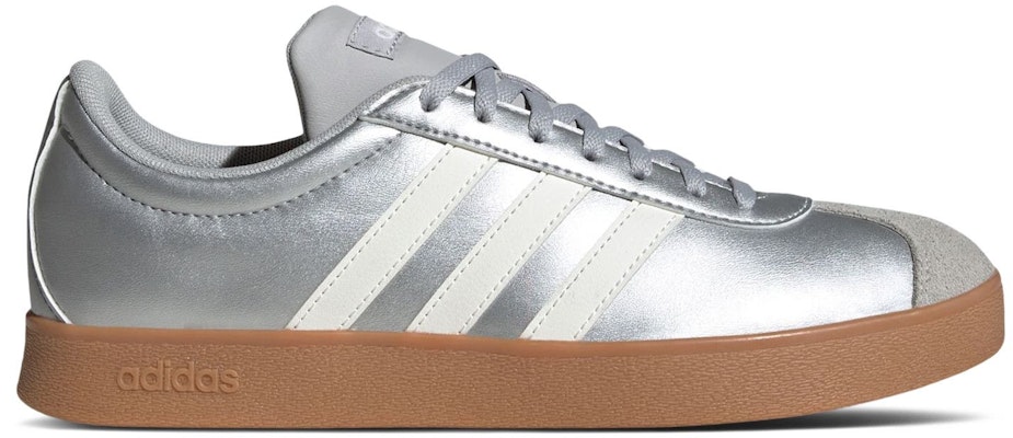 (Women) adidas VL Court Base 'Silver Metallic Core White Grey' JQ3048 Buy (Women) adidas VL Court Base 'Silver Metallic Core White Grey' JQ3048