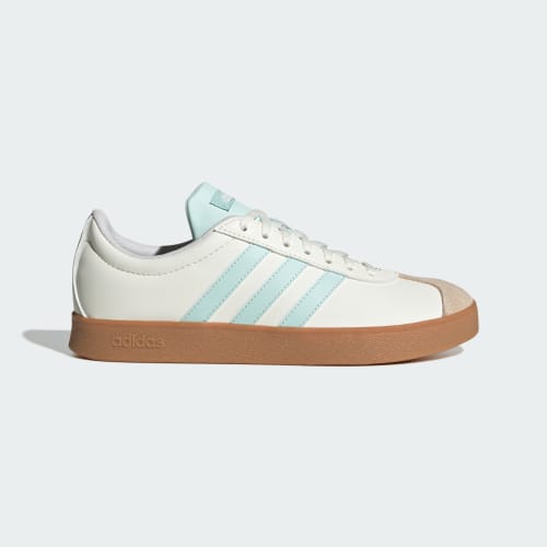 (Women) adidas VL Court Base Sneakers Core White/Halo Mint/Halo Ivory JI1767