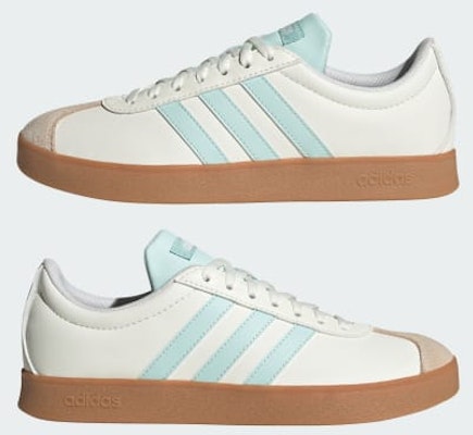 (Women) adidas VL Court Base Sneakers Core White/Halo Mint/Halo Ivory JI1767 Sizing (Women) adidas VL Court Base Sneakers Core White/Halo Mint/Halo Ivory JI1767