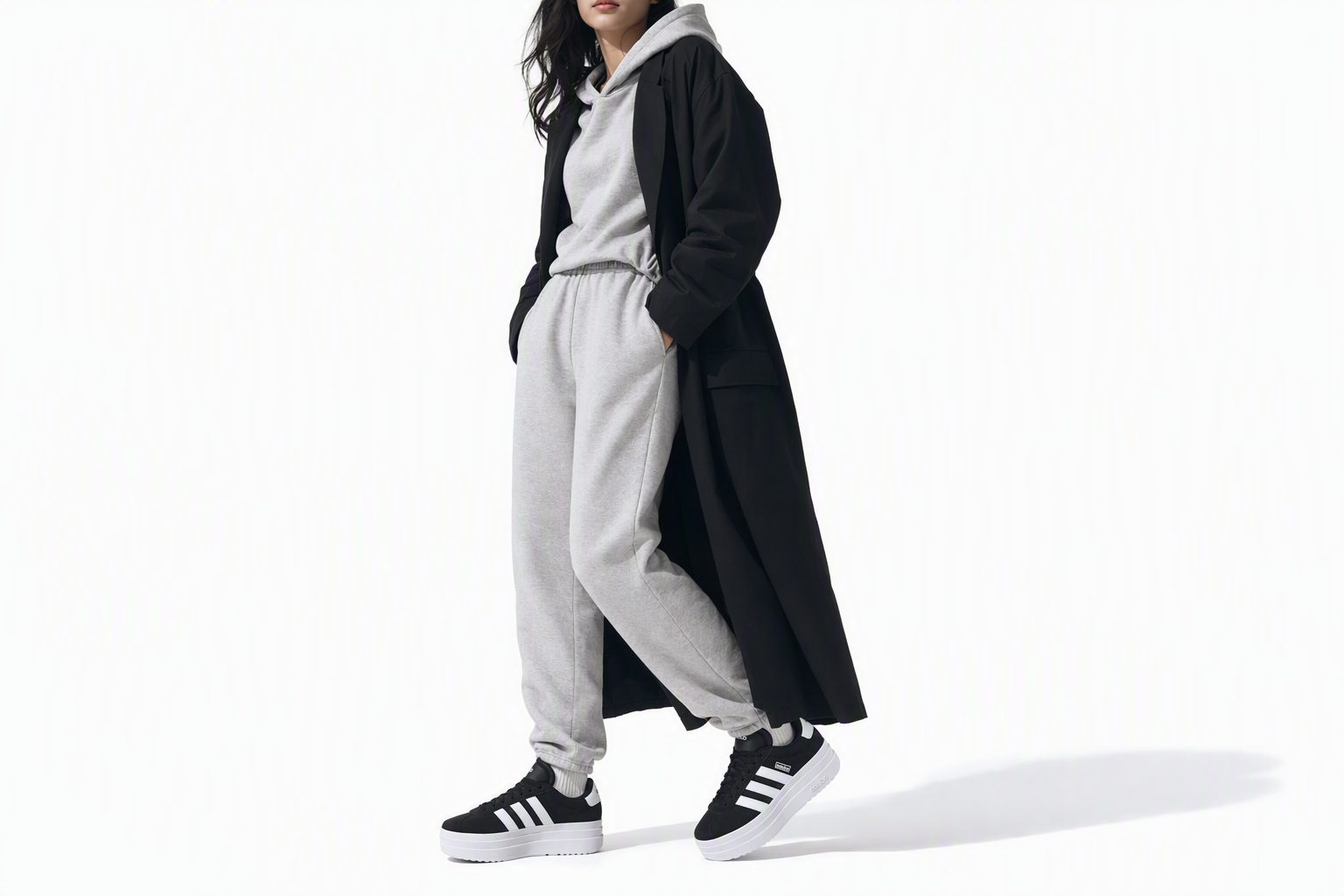 Order (Women) adidas VL Court Bold 'Black White' IH9995