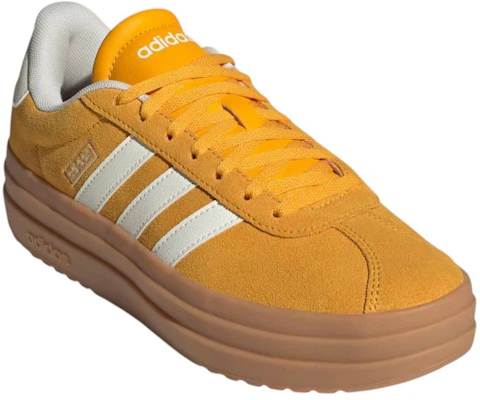(Women) adidas VL Court Bold 'Collegiate Gold Off White Gum' KJ6854 Purchase (Women) adidas VL Court Bold 'Collegiate Gold Off White Gum' KJ6854