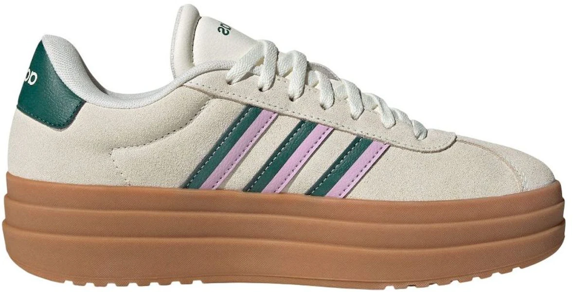 (Women) adidas VL Court Bold 'Off White Collegiate Green Lilac' JI1788 Lookbook (Women) adidas VL Court Bold 'Off White Collegiate Green Lilac' JI1788
