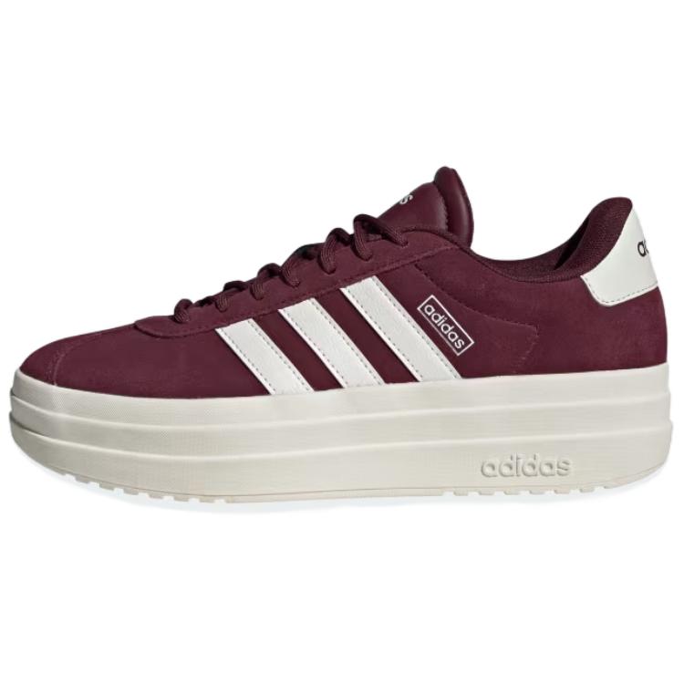 (Women) adidas VL Court Bold Low-Top Sneakers - Wine Red, Stylish & Durable IH0366