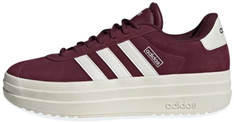 (Women) adidas VL Court Bold Low-Top Sneakers - Wine Red, Stylish & Durable IH0366 Buy (Women) adidas VL Court Bold Low-Top Sneakers - Wine Red, Stylish & Durable IH0366