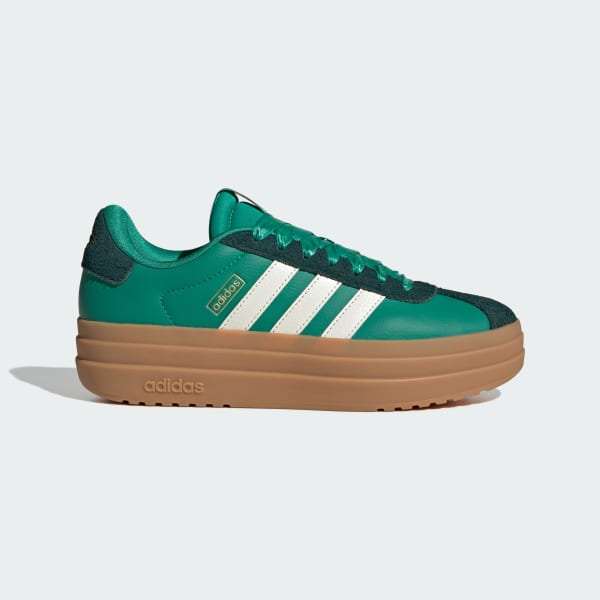 (Women) adidas VL Court Bold Shoes Court Green/Off White/Aurora Ivy JQ5627