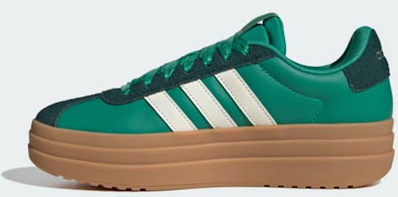 (Women) adidas VL Court Bold Shoes Court Green/Off White/Aurora Ivy JQ5627 Details for (Women) adidas VL Court Bold Shoes Court Green/Off White/Aurora Ivy JQ5627