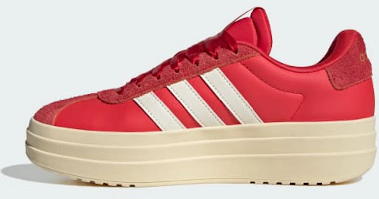 (Women) adidas VL Court Bold Shoes Pure Ruby/Off White/Better Scarlet JQ5628 Details for (Women) adidas VL Court Bold Shoes Pure Ruby/Off White/Better Scarlet JQ5628
