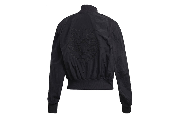 (Women) adidas VRCT Jacket Black Tiger Embroidery Woven Fit FK0975