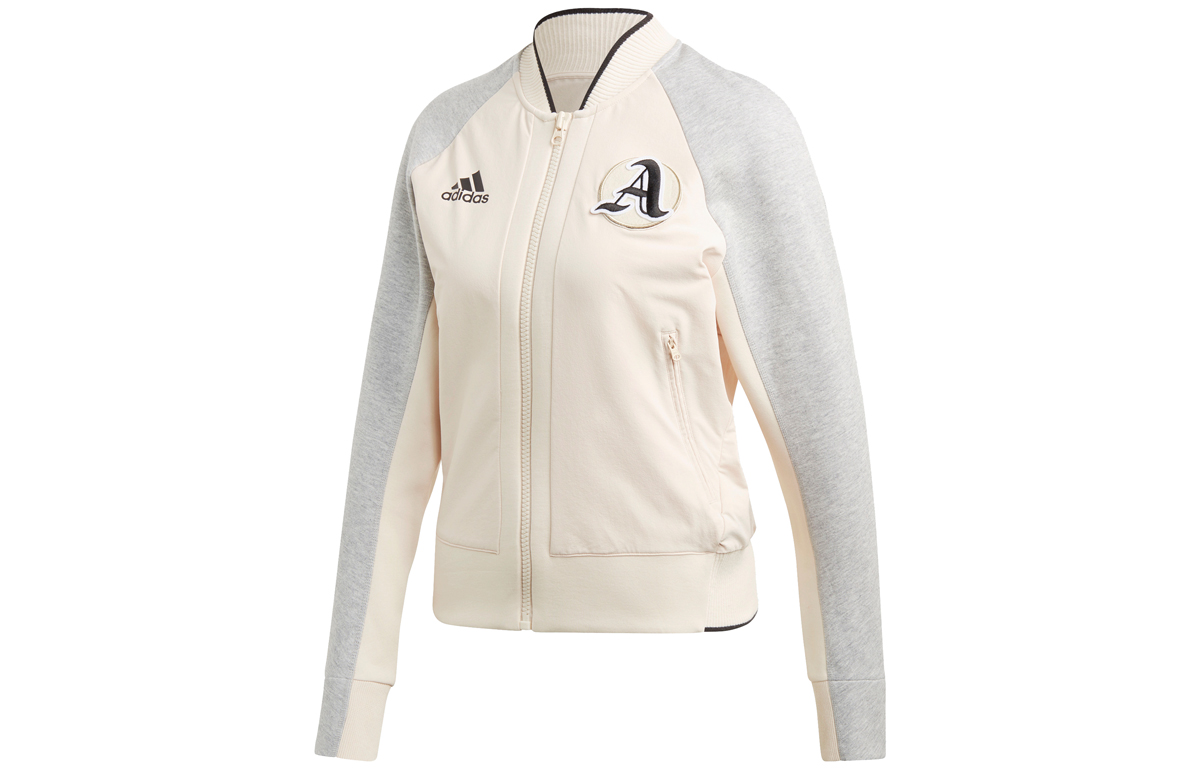 (Women) adidas VRCT Retro Sport Style Long-Sleeve Jacket Linen Color EA0424