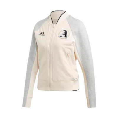 (Women) adidas VRCT Retro Sport Style Long-Sleeve Jacket Linen Color EA0424