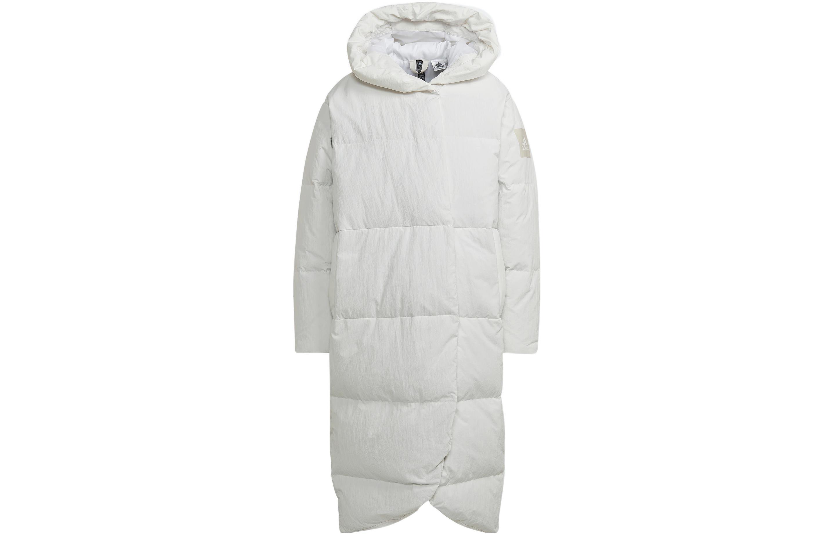 Order (W) adidas W Big Baffle C 白色連帽寬鬆羽絨外套 HN9939