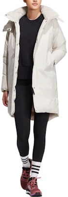 (W) adidas 女款白色長版羽絨外套 可拆式帽連帽外套 Puffer夾克 HN2114 Shop (W) adidas 女款白色長版羽絨外套 可拆式帽連帽外套 Puffer夾克 HN2114