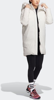 (W) adidas 女款白色長版羽絨外套 可拆式帽連帽外套 Puffer夾克 HN2114 Details for (W) adidas 女款白色長版羽絨外套 可拆式帽連帽外套 Puffer夾克 HN2114