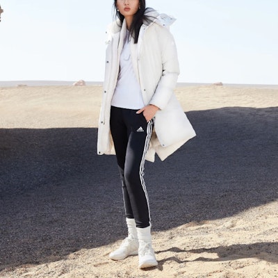 (W) adidas 女款白色長版羽絨外套 可拆式帽連帽外套 Puffer夾克 HN2114 Sizing (W) adidas 女款白色長版羽絨外套 可拆式帽連帽外套 Puffer夾克 HN2114