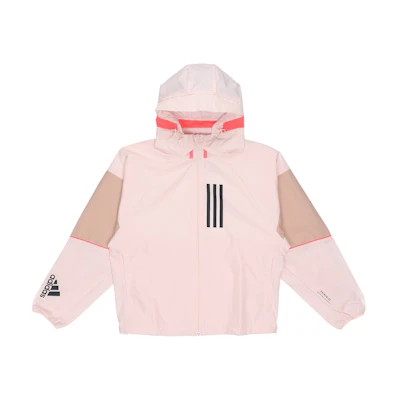 (Women) adidas W.N.D Colorblock Hooded Jacket Pink GF0133