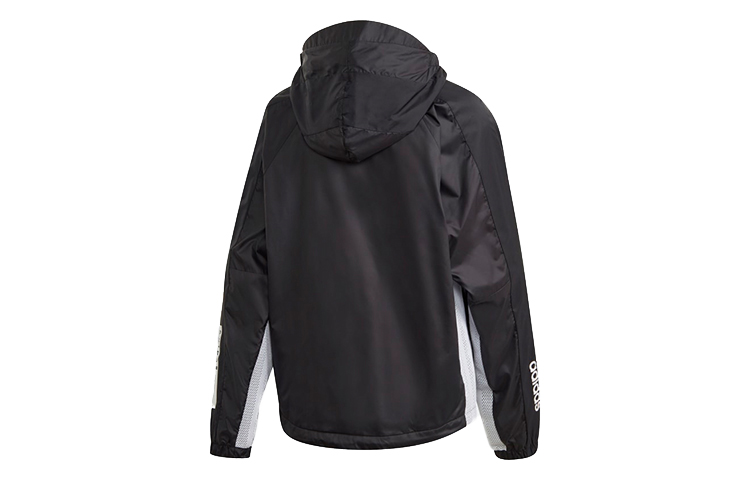 (Women) adidas W N D Letter Logo Print Black Hooded Sports Jacket FL1850 圖 3