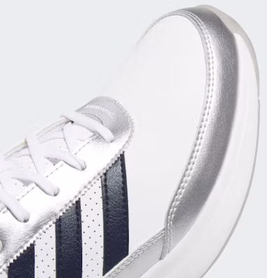 (W) adidas 女款 S2G SL 真皮高爾夫鞋 白/深藍/灰二 JR6952 1