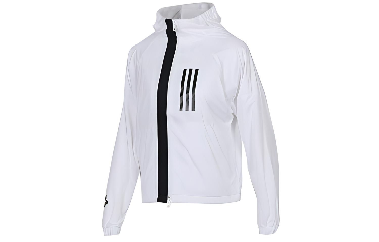(Women) adidas W WND Hooded Jacket White DZ0033