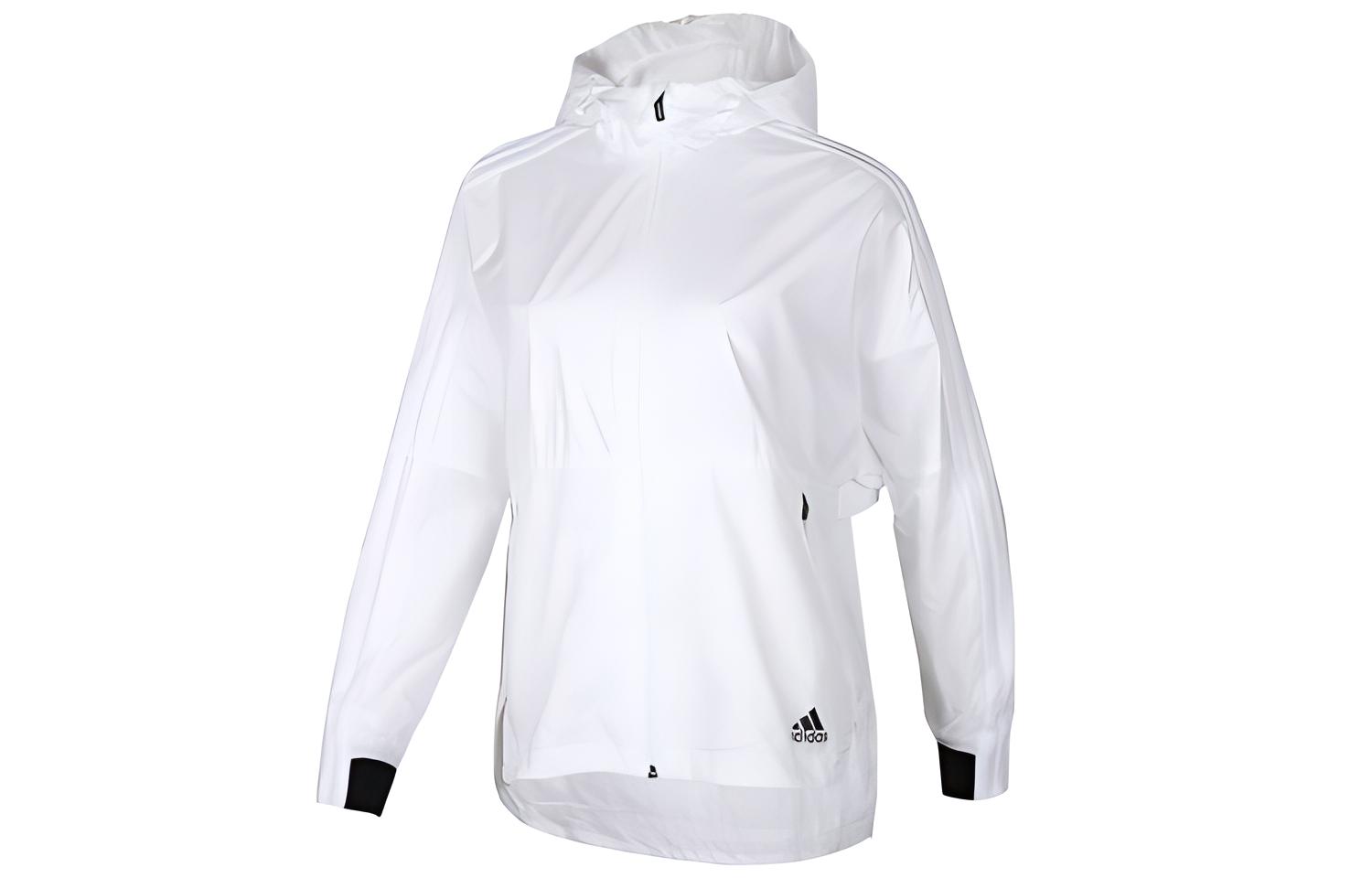 (Women) adidas WB Block Slim Fit Sports Jacket - White EH3848