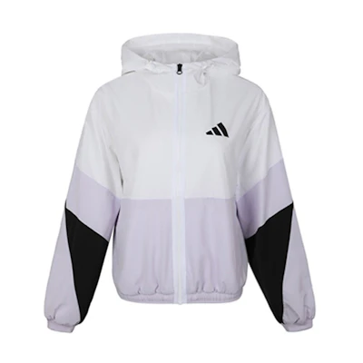 (Women) adidas WB Color Hooded Zip Woven Jacket White FM9322