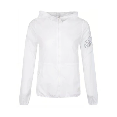 (Women) adidas White Hooded Woven Jacket FT2862