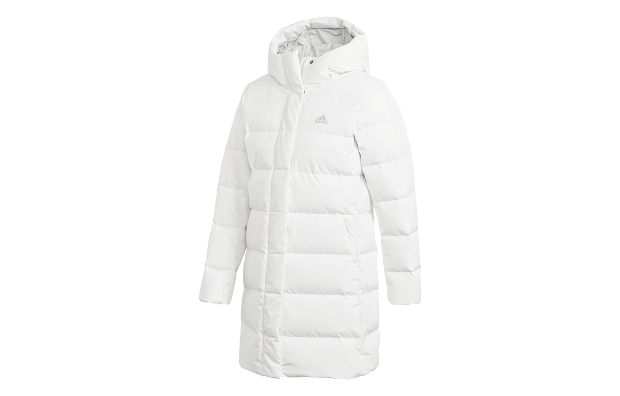 Order (W) Abrigo Adidas Blanco Impermeable Capucha Invierno Chaqueta Exterior. GE9992