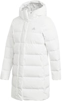 (W) Adidas 白色中長款連帽防水羽絨外套 冬季戶外穿搭 GE9992 Order (W) Adidas 白色中長款連帽防水羽絨外套 冬季戶外穿搭 GE9992
