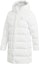 Order (W) Adidas 白色中長款連帽防水羽絨外套 冬季戶外穿搭 GE9992