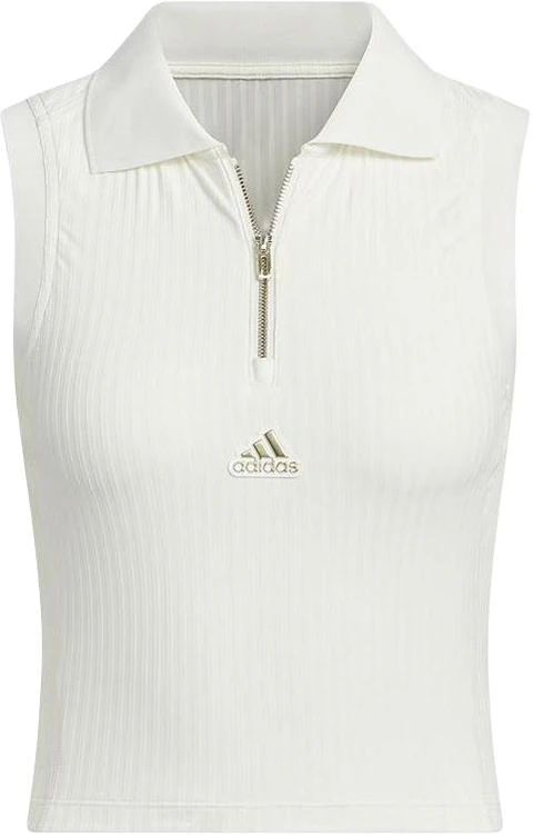 women-adidas-white-sleeveless-polo-casual-tank-top-ji-9804