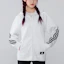 Lookbook (W) adidas 白色三條線透氣跑步連帽外套 H57293