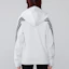 Shop (W) adidas 白色三條線透氣跑步連帽外套 H57293