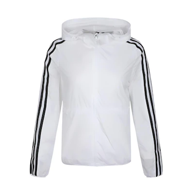 (Women) adidas White Windbreaker Hooded Sports Jacket EH3908