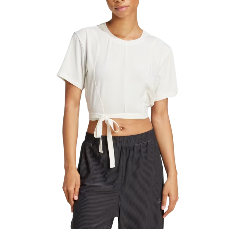 (Women) adidas White Yoga Tank Top - Stylish, Comfortable & Versatile JD4207