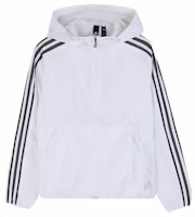 (Women) adidas Windbreaker Hoodie White EH3901 (Women) adidas Windbreaker Hoodie White EH3901