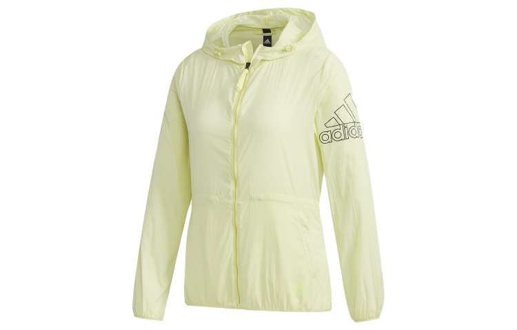 (Women) adidas Windbreaker Jacket Bright Fluorescent Yellow FT2885