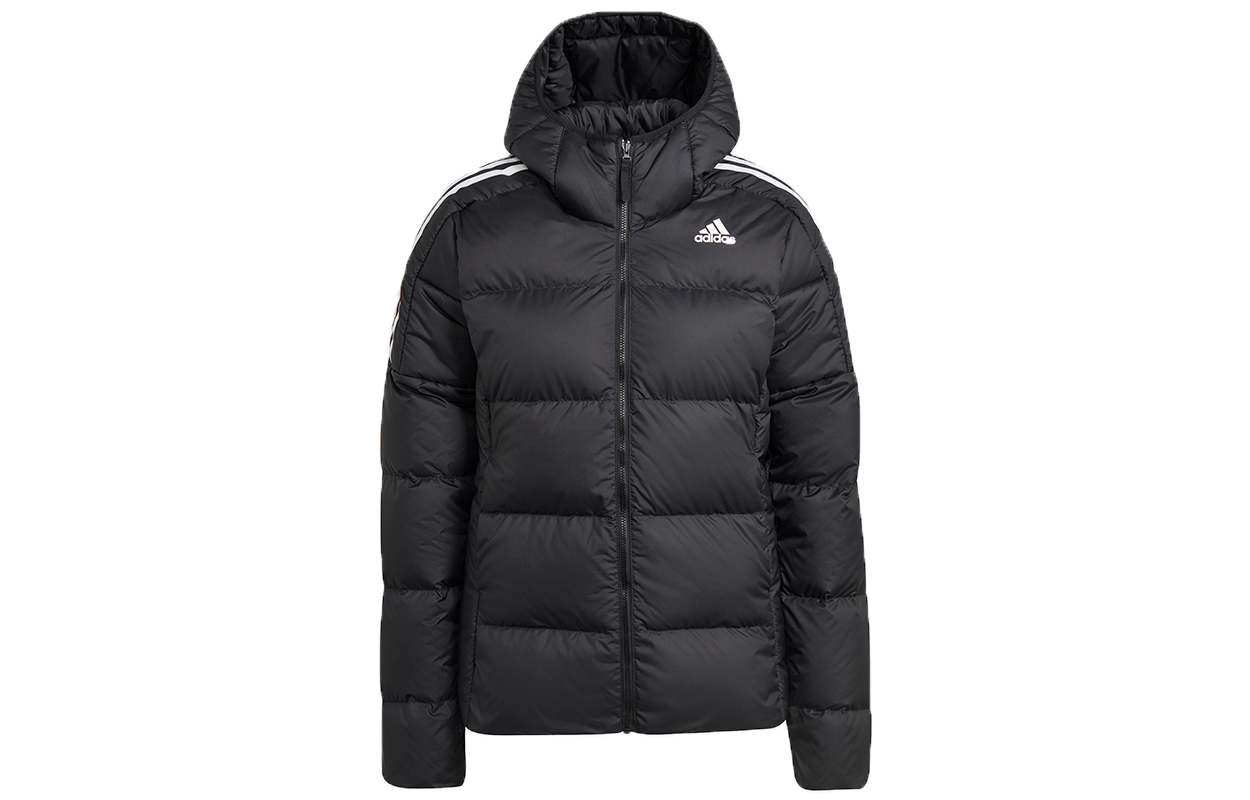 (Women) adidas Winter Hooded Down Jacket Black - Casual and Warm International Version. GT9175 圖 2